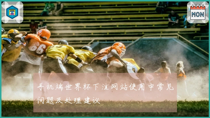 手机端世界杯下注网站使用中常见问题及处理建议