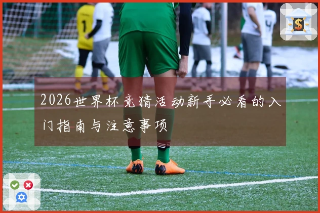 2026世界杯竞猜活动新手必看的入门指南与注意事项