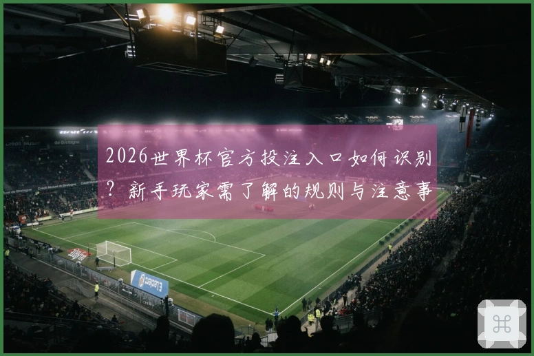 2026世界杯官方投注入口如何识别？新手玩家需了解的规则与注意事项