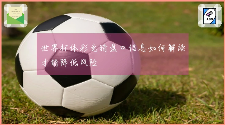 世界杯体彩竞猜盘口信息如何解读才能降低风险