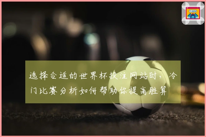 选择合适的世界杯投注网站时，冷门比赛分析如何帮助你提高胜算